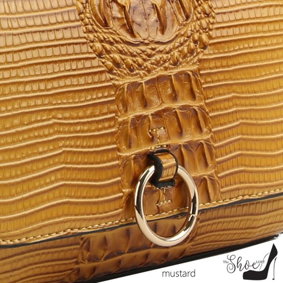 Croc Embossed Sunset Crossbody Bag - Picture 8 of 16